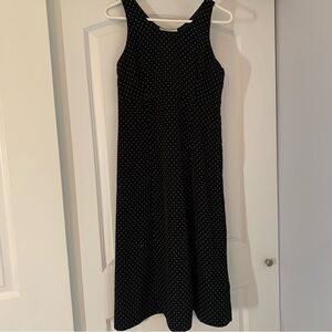 Petite Sophisticate & CO Black and White Polka Dot Maxi Dress